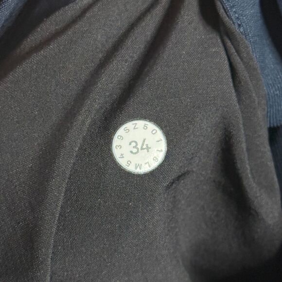 Lululemon Pants Mens 34x31 Blue Commission Slim Fit Stretch Chino Casual - Picture 7 of 16